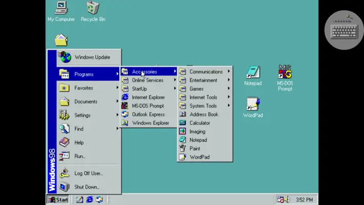 Win 98 Simulator android App screenshot 10